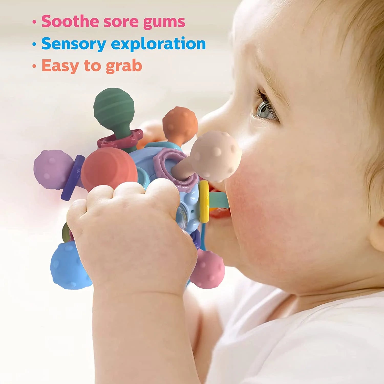 Baby Montessori Sensory Toys for 0-6 6-12 Months, Teething Toys for Babies 0 3 6 9 12 18 Months, Newborn Infant Learning Developmental Toys Gifts for 1 2 Year Old Boys Girls