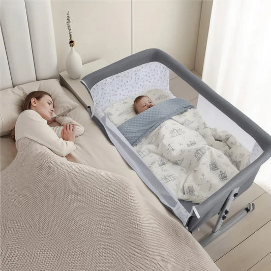 Kids Cot Baby Crib Cradle Newborn Movable Portable Nest Crib Baby Travel Bed With Mosquito Net Sleeping Bed Baby Rocking Kid Bed